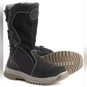SANTANA CANADA size 6 / 37 WOOL lined womens winter insulated leather boots warm